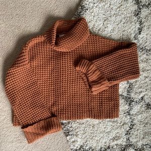Goodnight Macaroon Orange/Brown Chunky Sweater